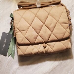 Vera Bradley Baird Hipster Purse In Tigers Eye Tan Quilted Women's Bag